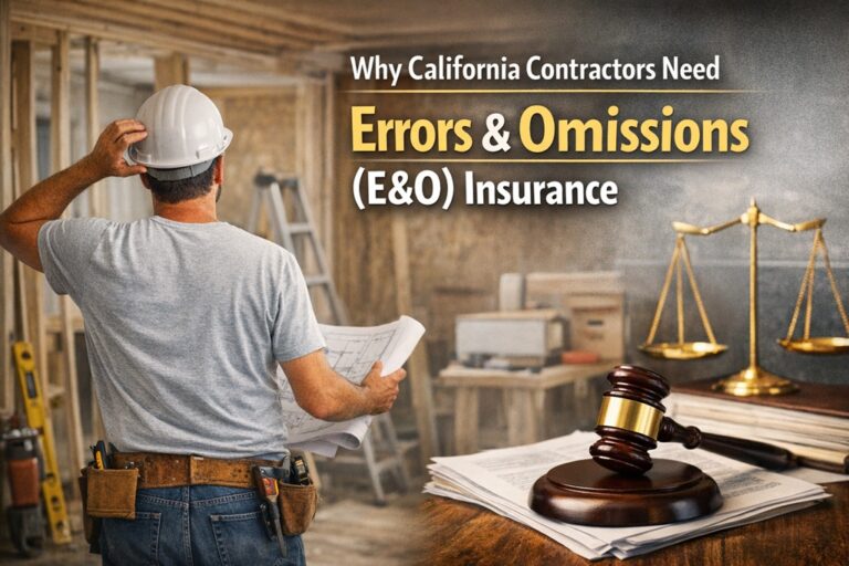 Why California Contractors Need Errors & Omissions (E&O) Insurance