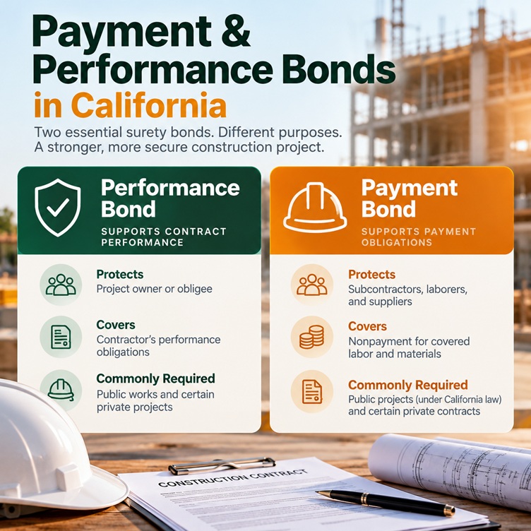 Payment and Performance Bonds in California
